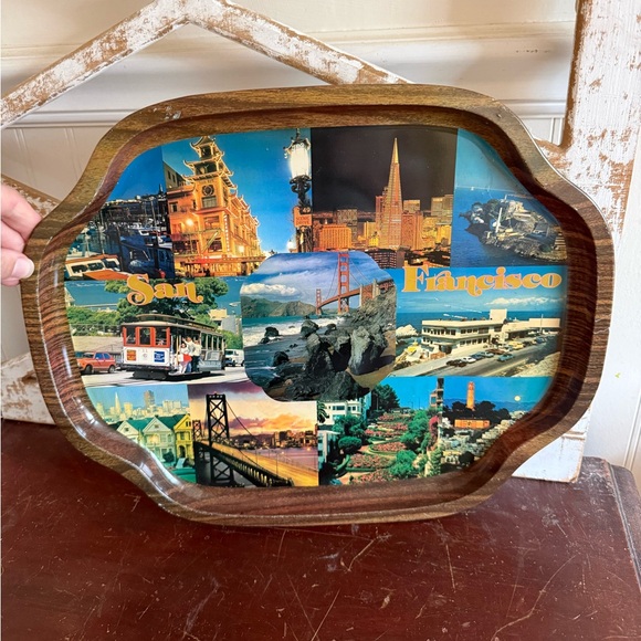 Other - Vintage San Francisco Souvenir Serving Tray - Scenic Collage